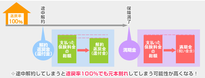 解約返戻金イラスト